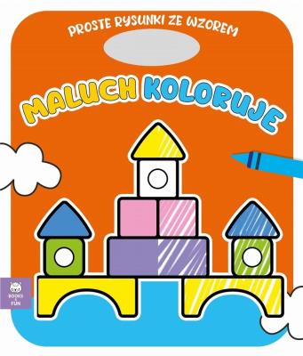 Okładka książki Maluch koloruje klocki