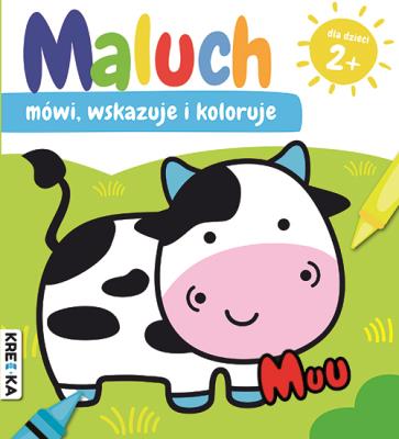 Okładka książki Maluch mówi, wskazuje i koloruje. Muu