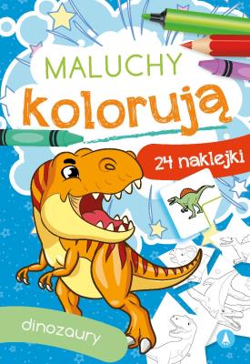 Maluchy kolorują. Dinozaury. Autor: WYDAWNICTWO SKRZAT. SmakLiter.pl Okładka książki Maluchy kolorują. Dinozaury