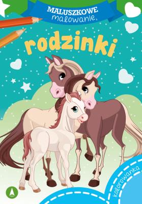 Maluszkowe malowanie. Rodzinki. Autor: WYDAWNICTWO SKRZAT. SmakLiter.pl Okładka książki Maluszkowe malowanie. Rodzinki