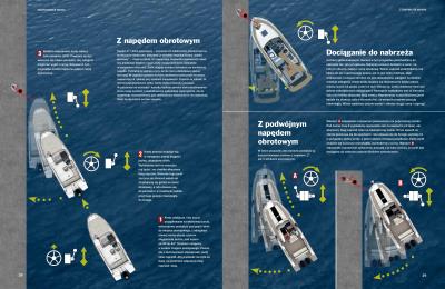Manewry w porcie jachtami motorowymi krok po kroku. Autor: Christian Tiedt, Bolle Lars. SmakLiter.pl Okładka książki Manewry w porcie jachtami motorowymi krok po kroku