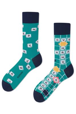 Many Mornings Skarpetki długie Scrabble. Producent: Many Mornings. SmakLiter.pl Zdjęcie produktu Many Mornings Skarpetki długie Scrabble