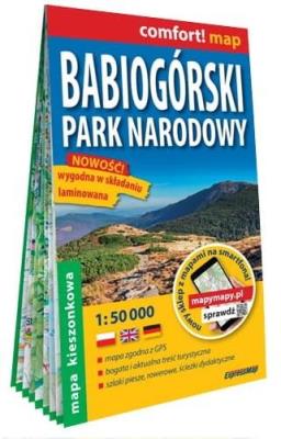 Mapa - Babiogórski Park Narodowy 1:50 000. Autor:   Praca zbiorowa. SmakLiter.pl Okładka książki Mapa - Babiogórski Park Narodowy 1:50 000