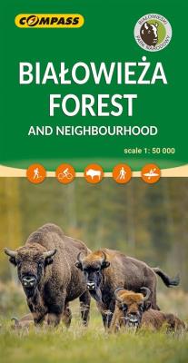 Mapa -Białowieża Forest and Neighbourhood 1:50 000. Wydawca: Compass. SmakLiter.pl Opakowanie Mapa -Białowieża Forest and Neighbourhood 1:50 000