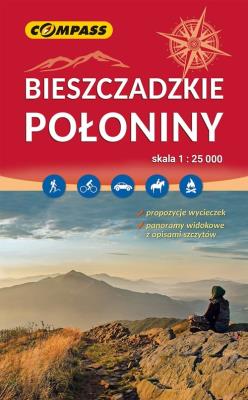 Mapa - Bieszczadzkie Połoniny 1:25 000. Autor:   Praca zbiorowa. SmakLiter.pl Okładka książki Mapa - Bieszczadzkie Połoniny 1:25 000