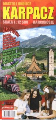 Okładka książki Mapa dla aktywnych - Karpacz i okolice w.2023