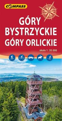 Okładka książki Mapa Góry Bystrzyckie, Góry Orlickie