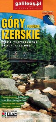 Okładka książki Mapa - Góry i Pogórze Izerskie 1:50 000 w.2022