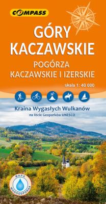 Mapa Góry Kaczawskie - mapa laminowana. Autor: Pietroń Piotr. SmakLiter.pl Okładka książki Mapa Góry Kaczawskie - mapa laminowana