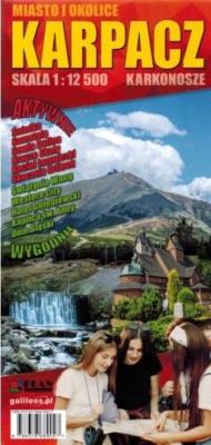 Mapa - Karpacz i okolice dla Aktywnych. Autor:   Praca zbiorowa. SmakLiter.pl Okładka książki Mapa - Karpacz i okolice dla Aktywnych