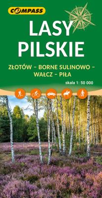 Mapa Lasy Pilskie. Autor:   Praca zbiorowa. SmakLiter.pl Okładka książki Mapa Lasy Pilskie