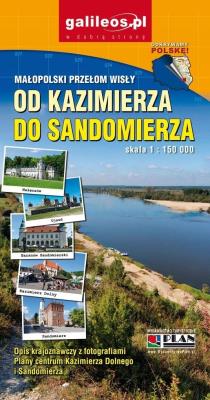 Okładka książki Mapa - Małopolski Przełom Wisły 1:150 000