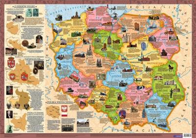 Okładka książki Mapa Polska województwa (plakat)