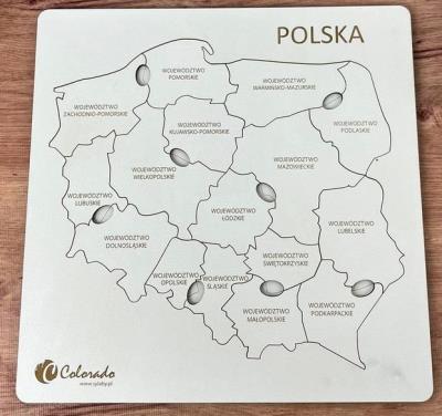 Opakowanie Mapa Polski. Znam swój kraj