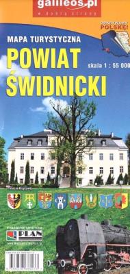 Mapa - powiat świdnicki 1:55 000. Autor:   Praca zbiorowa. SmakLiter.pl Okładka książki Mapa - powiat świdnicki 1:55 000