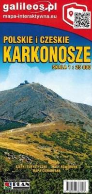 Okładka książki Mapa tur. - Karkonosze polsko-czeskie 1:25 000