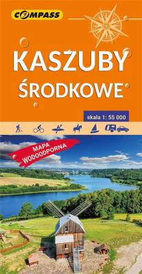 Okładka książki Mapa tur. - Kaszuby środkowe 1:55 000 w.2022