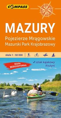 Okładka książki Mapa tur.-Mazury Pojez. Mrągowskie lam.. 1:50 000