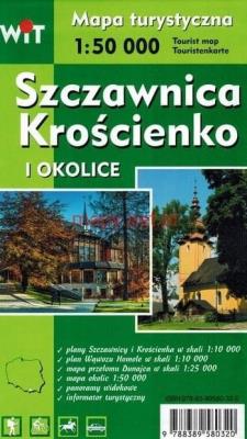 Mapa tur. - Szczawnica, Krościenko... 1:50 000. Autor:   Praca zbiorowa. SmakLiter.pl Okładka książki Mapa tur. - Szczawnica, Krościenko... 1:50 000