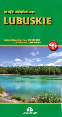 Mapa tur. województwo lubuskie 1:200 000. Autor:   Praca zbiorowa. SmakLiter.pl Okładka książki Mapa tur. województwo lubuskie 1:200 000
