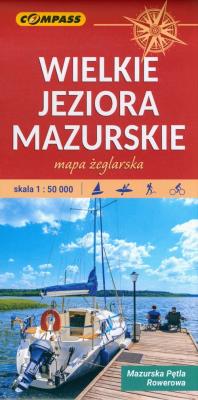 Okładka książki Mapa turys. - Wielkie Jeziora Mazurskie 1:50 000