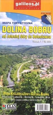 Okładka książki Mapa turystyczna - Dolina Bobru 1:50 000 w.2019