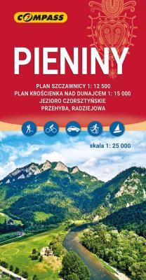 Okładka książki Mapa turystyczna - Pieniny 1:25 000 w.2023