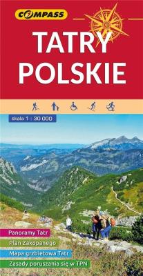 Okładka książki Mapa turystyczna - Tatry Polskie 1:30 000 w.2022