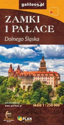 Mapa - Zamki i pałace Dolnego Śląska 1:250 000. Autor: Opracowanie zbiorowe. SmakLiter.pl Okładka książki Mapa - Zamki i pałace Dolnego Śląska 1:250 000