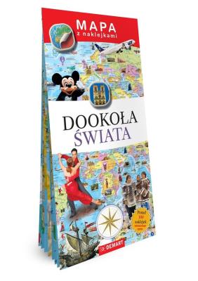 Okładka książki Mapy z naklejkami. Dookoła świata