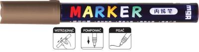 Opakowanie Marker akrylowy 1-2mm brązowy metalik (6szt) M&G