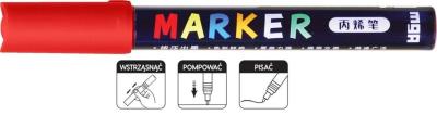Opakowanie Marker akrylowy 1-2mm czerwony (6szt) M&G