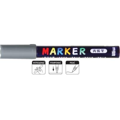Opakowanie Marker akrylowy 1-2mm szary (6szt) M&G