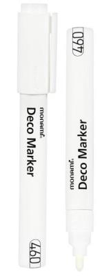Marker akrylowy Deco 460 biały (6szt) MONAMI. Wydawca: Monami. SmakLiter.pl Opakowanie Marker akrylowy Deco 460 biały (6szt) MONAMI