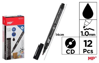 Opakowanie Marker do płyt CD 1.0mm czarny (12szt)