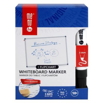 Opakowanie Marker do tablic czarny (10szt) MemoBe