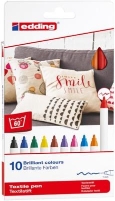 Opakowanie Marker do tkanin 1mm 10 kolorów