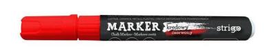 Opakowanie Marker kredowy okrągła końcówka czerwony STRIGO