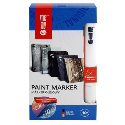 Opakowanie Marker olejny 2-4mm biały (10szt) MemoBe