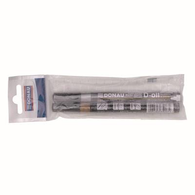Marker olejowy 2,2mm złoty i srebrny. Wydawca: Donau. SmakLiter.pl Opakowanie Marker olejowy 2,2mm złoty i srebrny