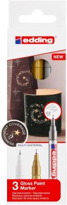 Opakowanie Marker olejowy błyszczący metaliczny 0,8mm 3szt