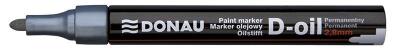 Marker olejowy D-Oil, okrągły 2,8mm srebrny. Wydawca: Donau. SmakLiter.pl Opakowanie Marker olejowy D-Oil, okrągły 2,8mm srebrny