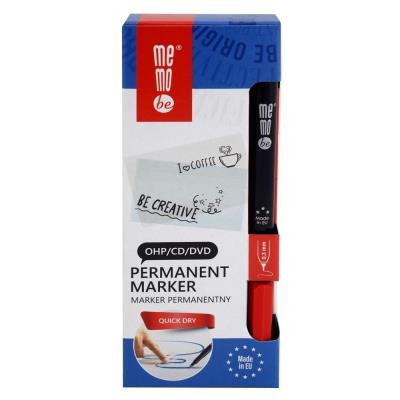 Opakowanie Marker permanentny 0,3mm czerwony (10szt) MemoBe
