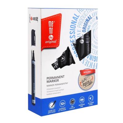 Opakowanie Marker permanentny czarny (12szt) MemoBe