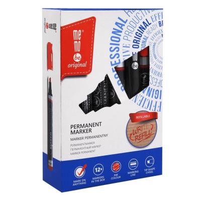 Opakowanie Marker permanentny czerwony (12szt) MemoBe
