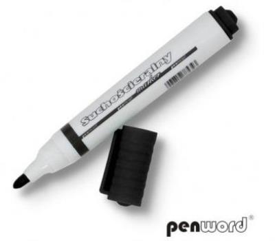 Opakowanie Marker suchościeralny czarny (12szt)