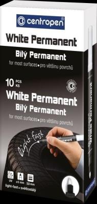 Opakowanie Marker White Permanent 8586 biały (10szt)