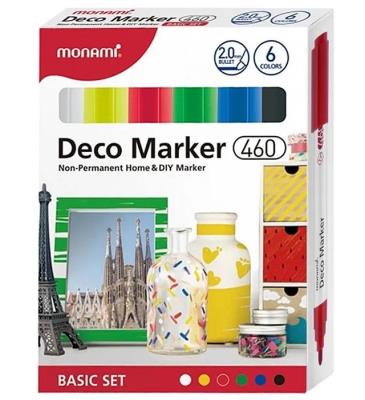 Opakowanie Markery akrylowe Deco Marker 6kol basic MONAMI
