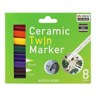 Opakowanie Markery do ceramiki i porcelany Primary 8 kolorów