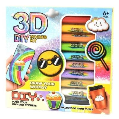 Opakowanie Markery do malowania 3D - 10 kolorów + szablony